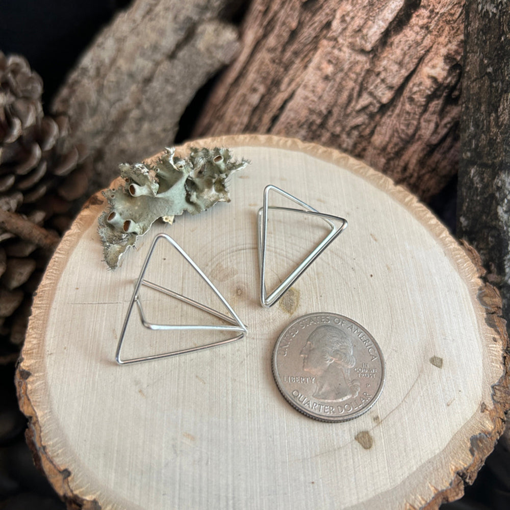 Mystical Pyramid Threader Earrings