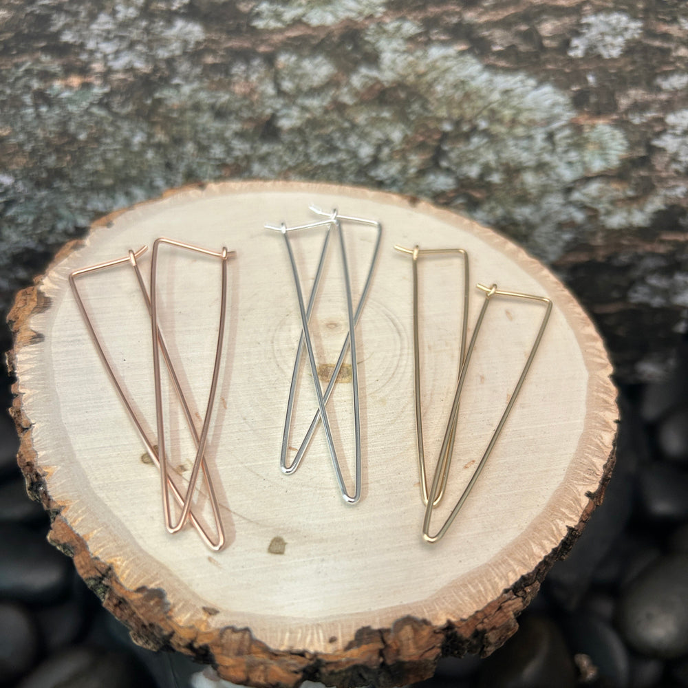 Triangle Hoop Style Earrings