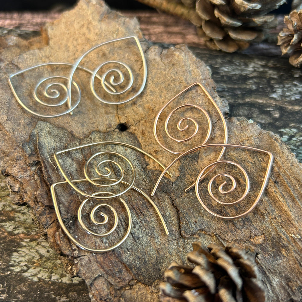 Large Spiral Earrings