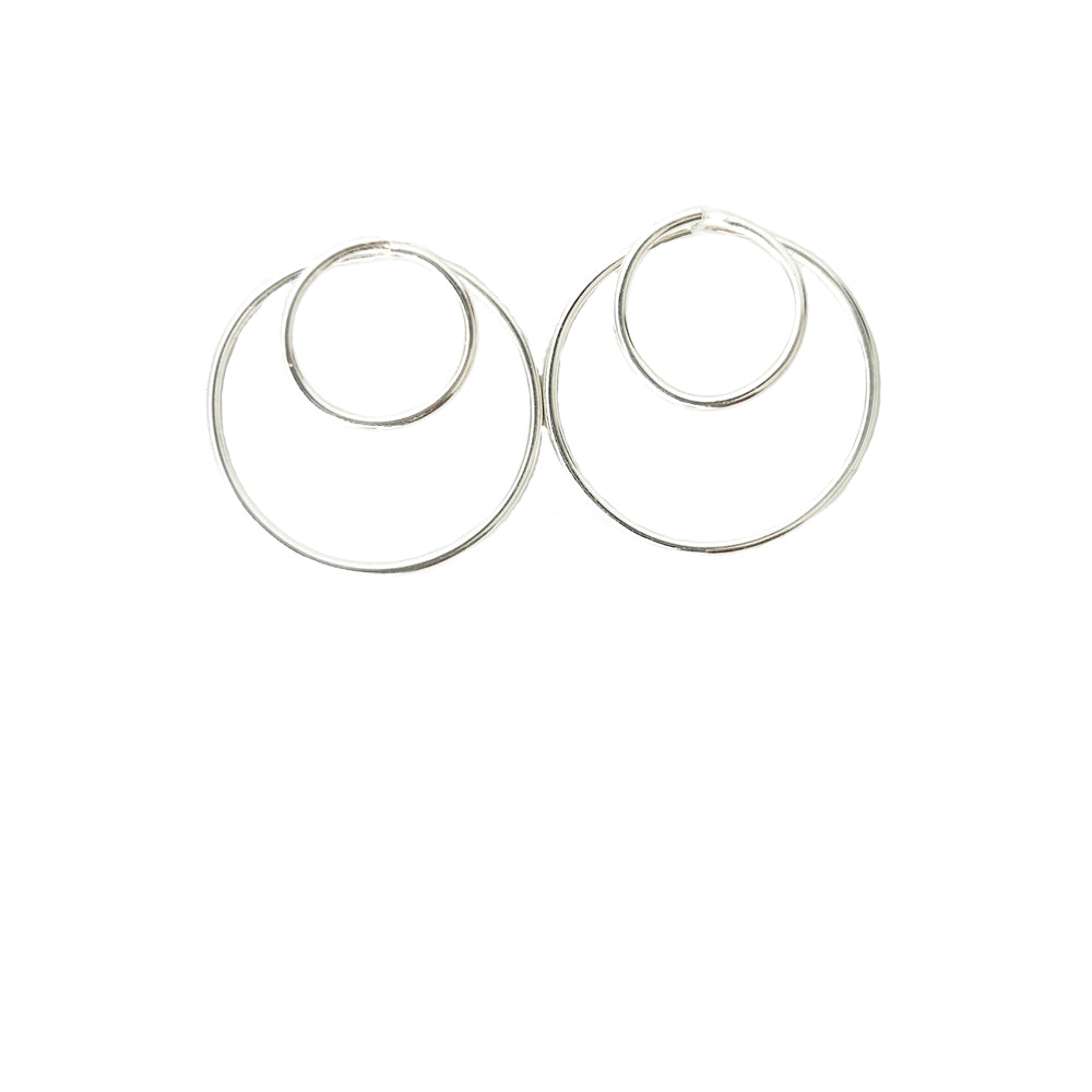 As Within So Without Double Circle Ear Jacket Earring