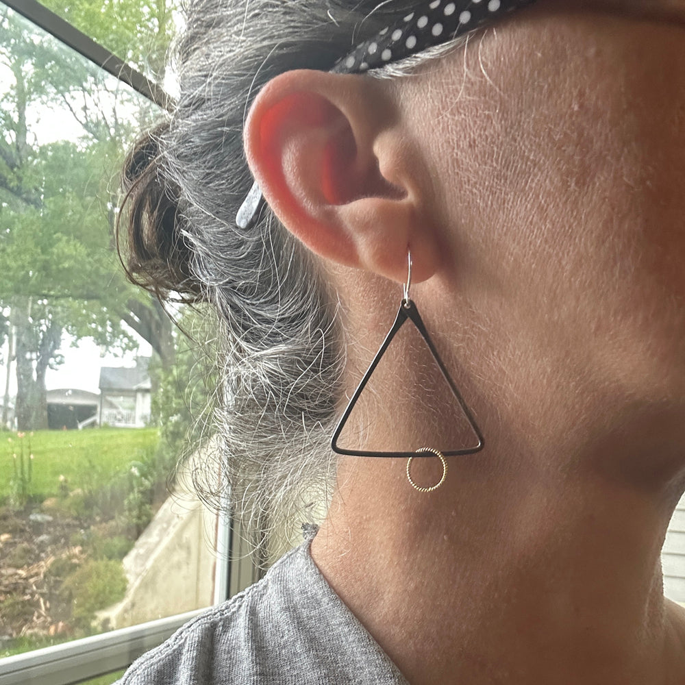 Triangle Alchemy Dangle Earrings