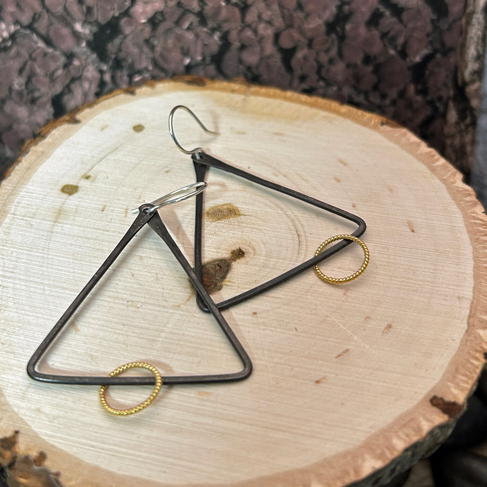 Triangle Alchemy Dangle Earrings