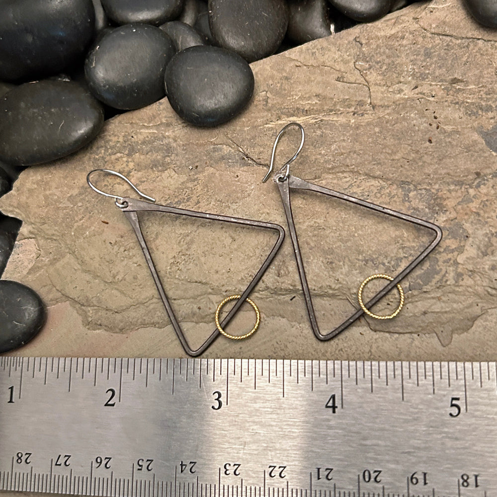 Triangle Alchemy Dangle Earrings