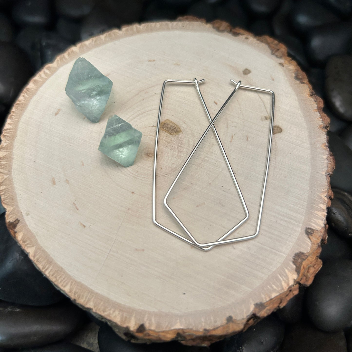 Chevron Hoop Style Earrings