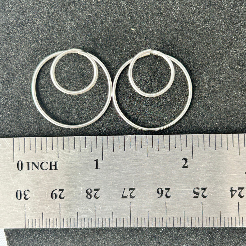 As Within So Without Double Circle Ear Jacket Earring