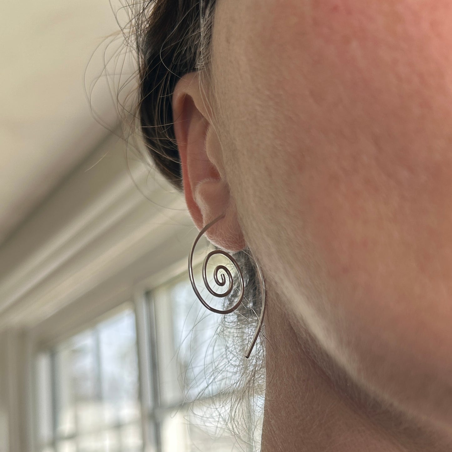 Large Spiral Earrings