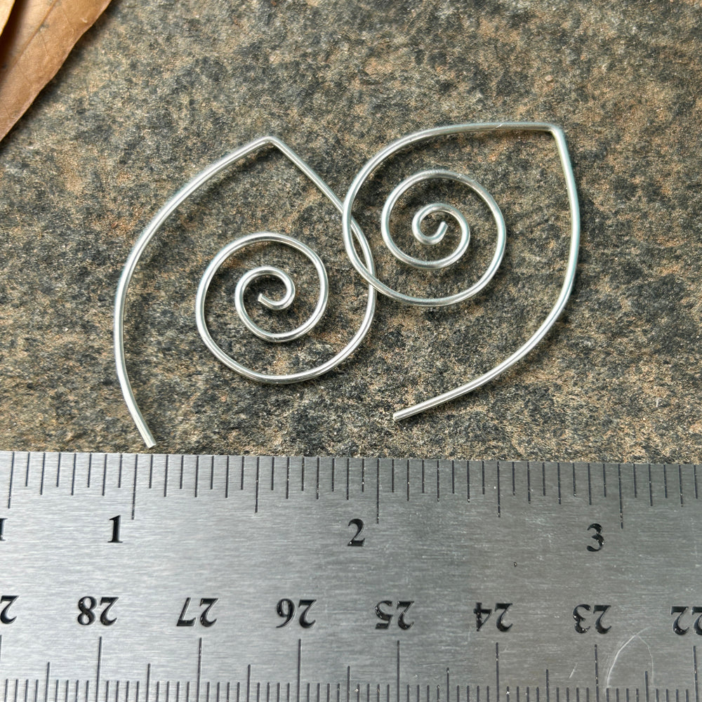 Large Spiral Earrings